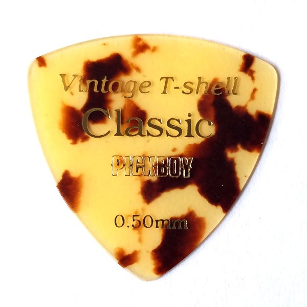 PICKBOY[ピックボーイ]　ピック　ビンテージ クラシックピック べっ甲柄　トライアングル　GP-54