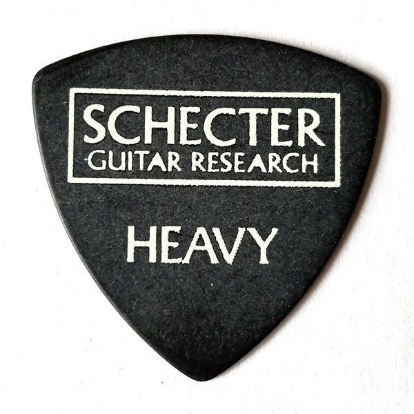 SCHECTER　ピック　ルミナスサンド　ポリアセタール トライアングル HEAVY　ブラック