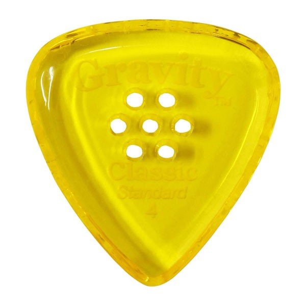 Rakuten - GRAVITY GUITAR PICKS ピック クラシック・スタンダード マルチホール ［4.0 mm with Multi-Hole, Yellow］高級