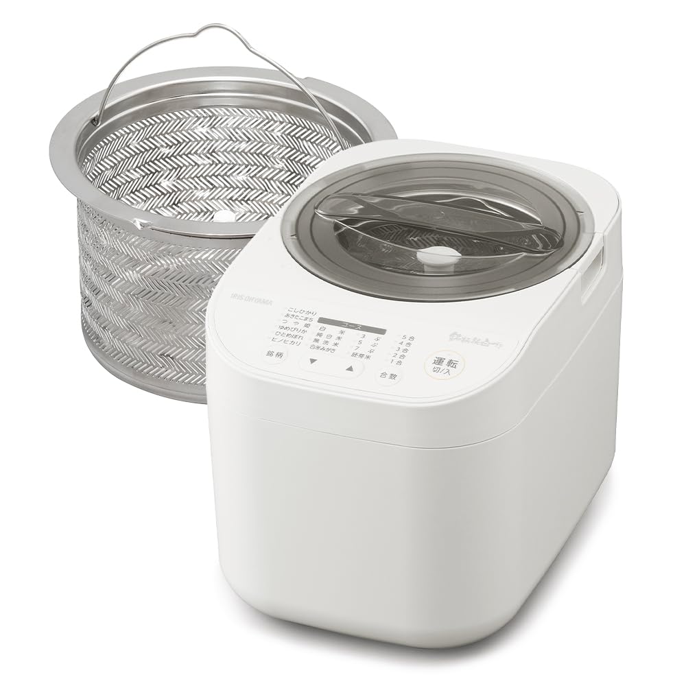アイリスオーヤマ 精米機 家庭用 5合 連続精米 スピード精米 RCI-C5-C アイボリー
