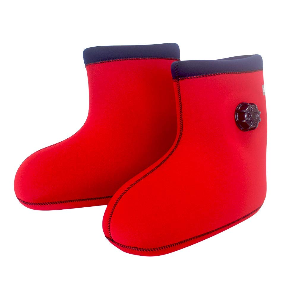 クロッツ やわらか湯たんぽ 足用タイプ (底なし) 濡れない足湯 レッド M