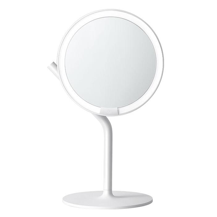 Rakuten - AMIRO 卓上LEDミラー AMIRO MINI 2 LED 美容ミラー AML117WH ホワイト　女優ミラー ライト　メイクアップ　拡大鏡付属