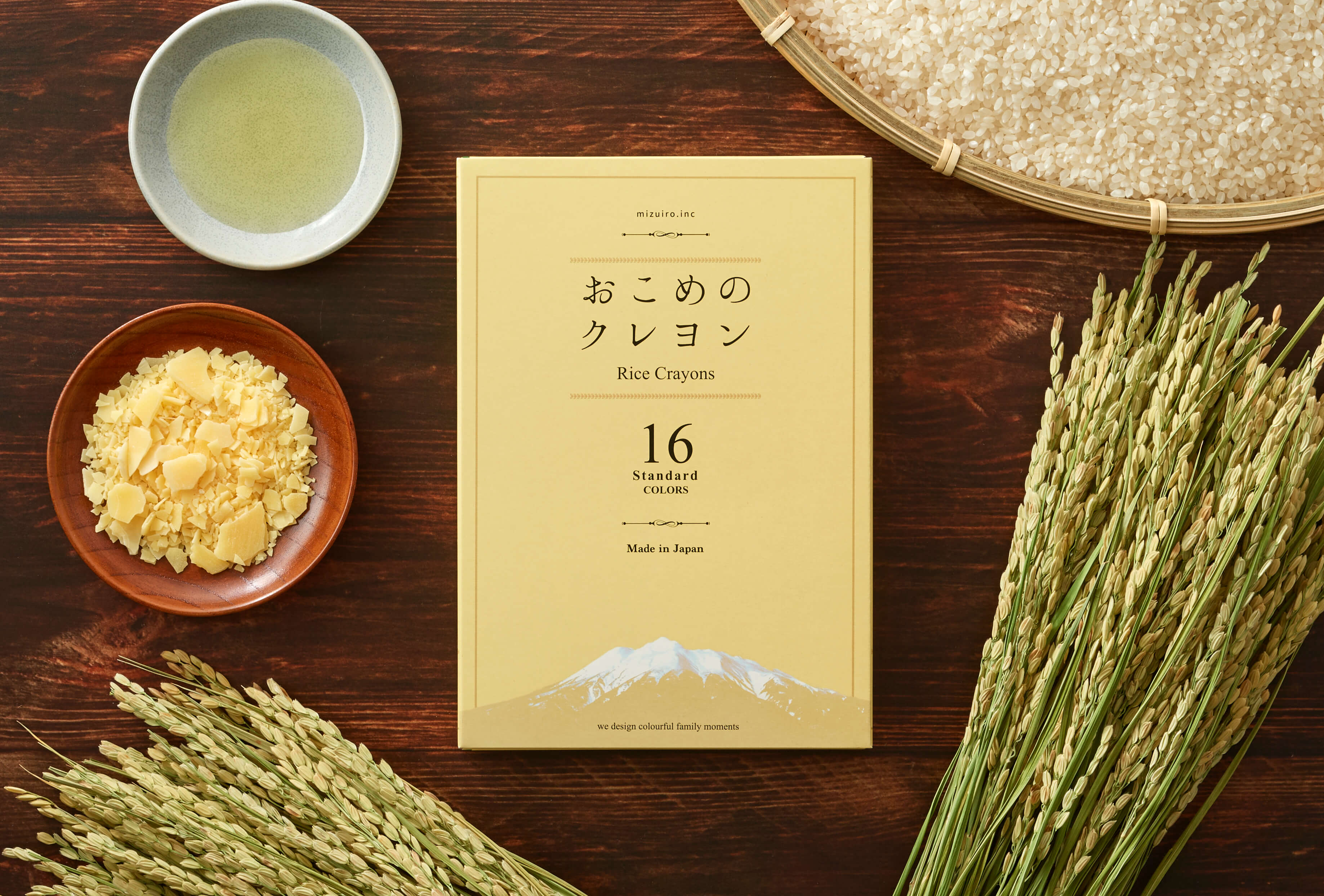 Rakuten - mizuiro おこめのクレヨン 16色セット standard ST-RICE02
