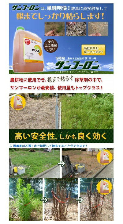 【除草剤】サンフーロン 2L 大成農材 原液タイプ ラウンドアップ同等効果