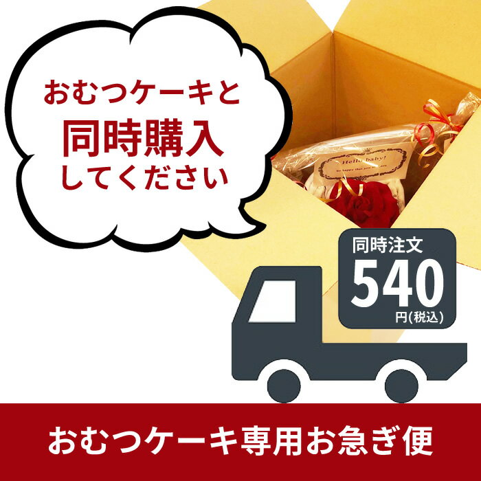 おむつケーキ専用 お急ぎ便 【営業日正午12時までのご注文は当日発送】