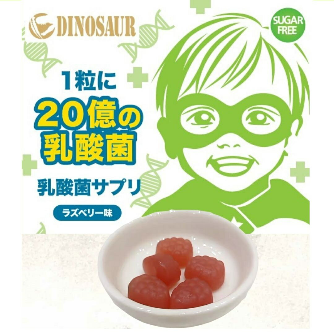 グミサプリ キッズ 10粒入り 10日分 1粒に20億個 乳酸菌 花粉 かぜ のど グミサプリメント ビタミング ..