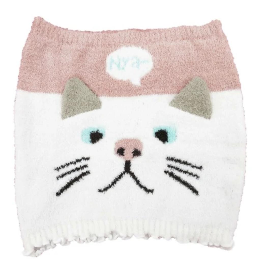 フレンズヒル 猫 cat ねこちゃ 腹巻き ゴキゲンターチャン ピンク RW-281-526｜冷え性対策 温活グッズ レディース おしゃれ 可愛い キャラクター防寒アイテムのサムネイル