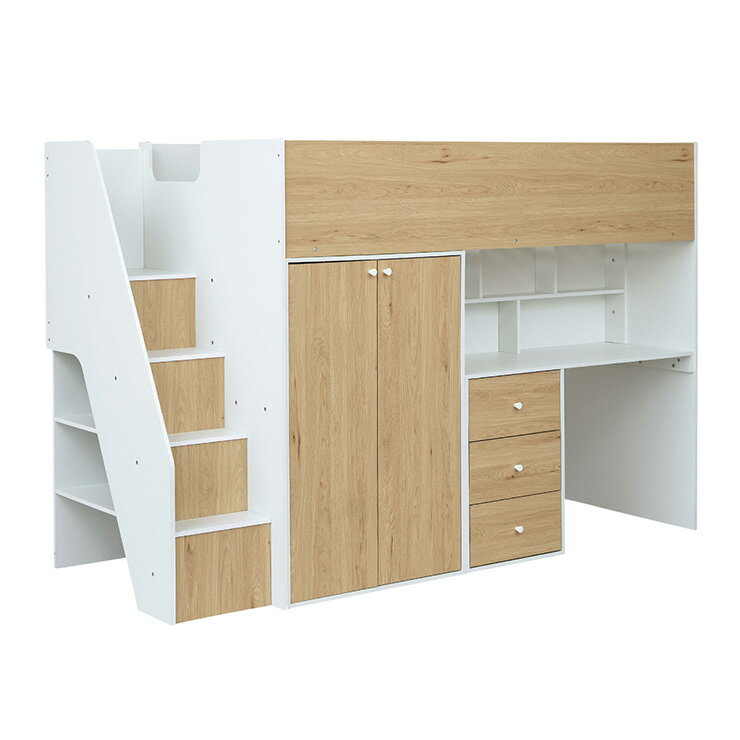 システムベッド ロフトベッド ハイタイプ システムデスク ベッド Phat(ファット) ロフトベット システムベット 木製 すのこ おしゃれ デスクベッド 学習デスク 勉強机 子供部屋 収納棚 チェスト