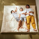 【決算セールP10倍!20時〜25:59】 敷布団 ファミリー 3人用 220x200cm カリフォルニアキングサイズ 日本製 洗える 敷き布団カバー付き 防ダ...