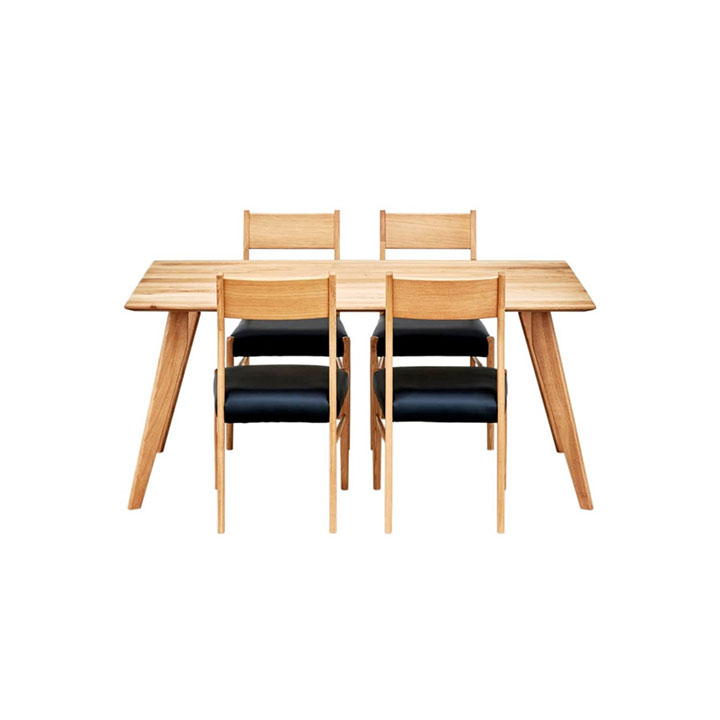 【ポイント9倍！今晩20時開始】【高級材オーク材使用/脚間変更可能】ダイニング5点セット KIND(カイン..
