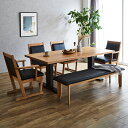 【搬入・組立設置付き】国産 ダイニング6点セット 幅180cm マイズ ダイニングセット ダイニングテーブルセット ダイニングテーブル ダイニングチェア ダイニングベンチ テーブル チェア ベンチ ナチュラル 木製