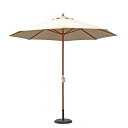 【割引クーポン配布中!】ガーデンパラソル WOOD PARASOL(ウッドパラソル) 270cm ベース無 5色対応 木製パラソル ガーデン パラソル ガーデン...