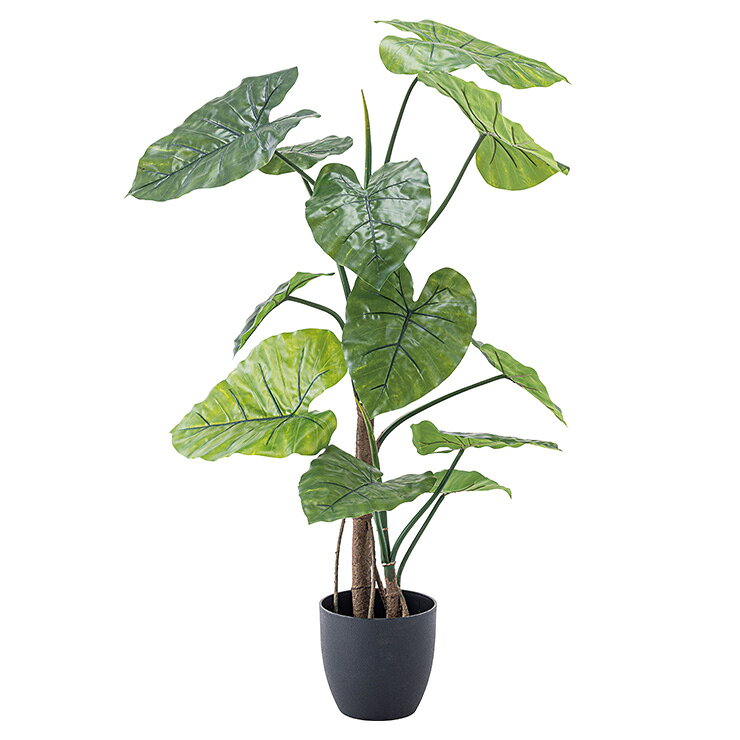 人工観葉植物 フェイクグリーン クワズイモ GRN-16 H117cm 人工植物 観葉植物 おしゃれ フェイク 造花 大型 グリーン インテリア