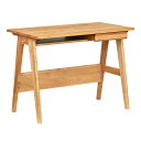 【決算セールP10倍!20時〜25:59】 オーダーデスク 幅101-120cm【国産/完成品/アルダー無垢材使用】学習机 学習デスク Skip(スキップ) 勉...