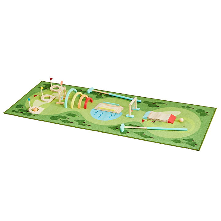 【ポイント20倍】木製ゴルフゲーム マットセット Good Wood Golf Game 9点セット おもちゃ 知育玩具 子供 こども キッズ 木のおもちゃ スポーツ玩具 ゴルフセット 室内 スポーツ 木製 パター …