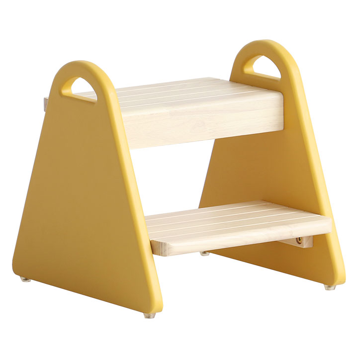 【ポイント9倍!今晩20時開始】キッズステップ tina 5色対応 2段 キッズ ジュニア 子供 子供用 ステップ 踏み台 昇降 木製 おしゃれ ステップ台 踏...