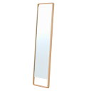 【ポイント10倍!20時~25:59】【日本製/完成品/国産ひのき使用】Hinoki Wood フロアミラー スタンダード W46xH180 姿見 薄型 全身鏡 スタンドタイプ 立てかけ式 ウォールミラー スタンドミラー おしゃれ 檜 木製 大川家具
