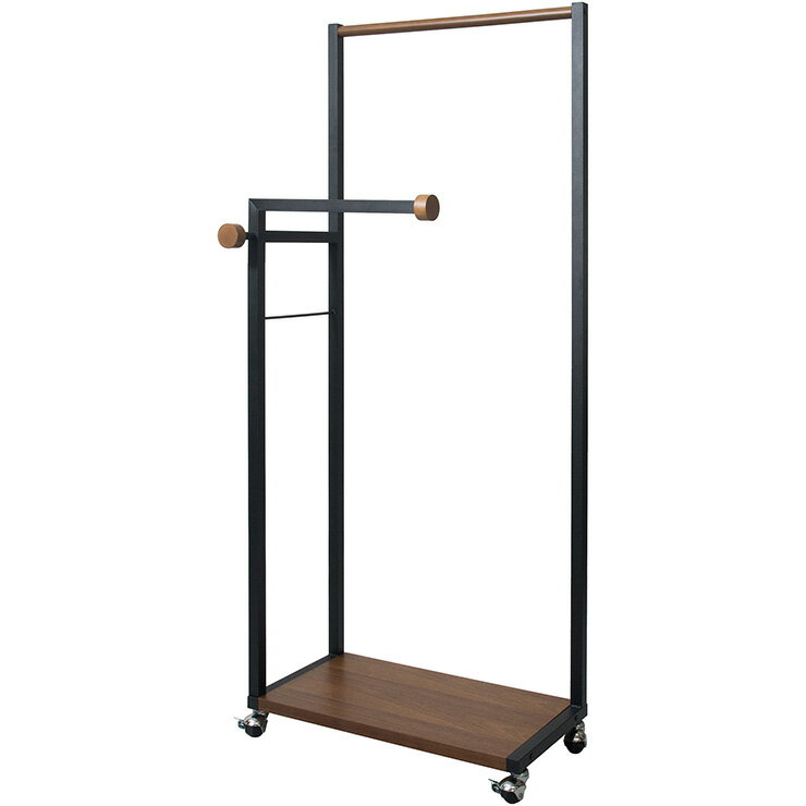 【ポイント7倍!今晩20時開始】ハンガーラック 棚付き 幅60cm マルチハンガーラック Paren(パレン) 2色対応 コートハンガー スリム ワードローブ ...