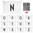 【ポイント20倍】正規品/DESIGN LETTERS(デザインレターズ) PERSONAL PILLOW CASE N-Z 50x70cm パーソナルピローケース N O P Q R S T U V W X Y Z 枕カバー まくらカバー マクラカバー イニシャル デンマーク モノトーン キッズ 出産祝い