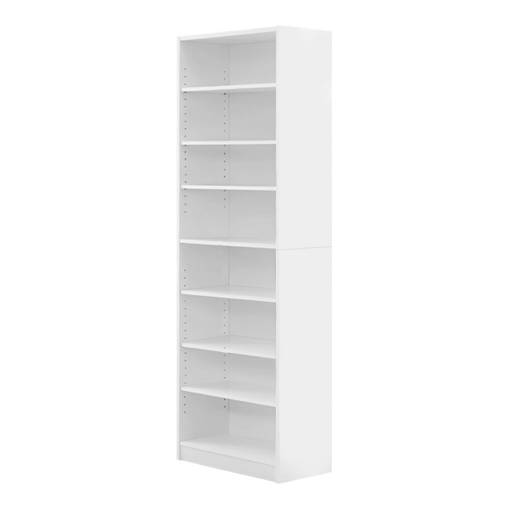 本棚 マガジンラック ブックラック ブックシェルフ おしゃれ 大容量 スリム 薄型 木製 8段 ハイタイプ ..