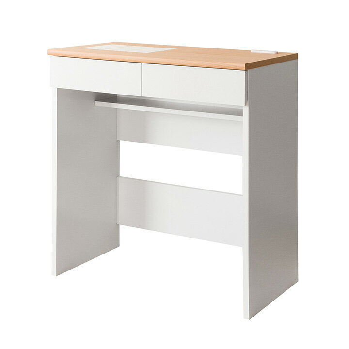 【ポイント9倍！今晩20時開始】キッチンカウンター Semplice(センプリチェ) KC-208 幅80cm キッチンラック 引き出し 台所 レンジ台 作業台 ロータイプ おしゃれ 木製 チェスト キャビネット ストック収納 収納家具