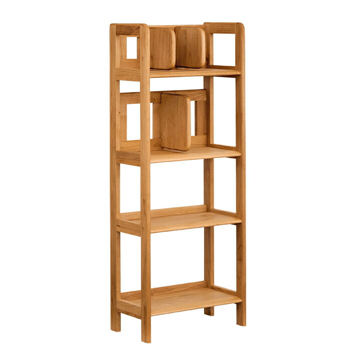 【ポイント8倍！本日12時開始】ERIS KIDS(エリスキッズ) 50 RACK NA 完成品 可動棚 本棚 ブックラック ..