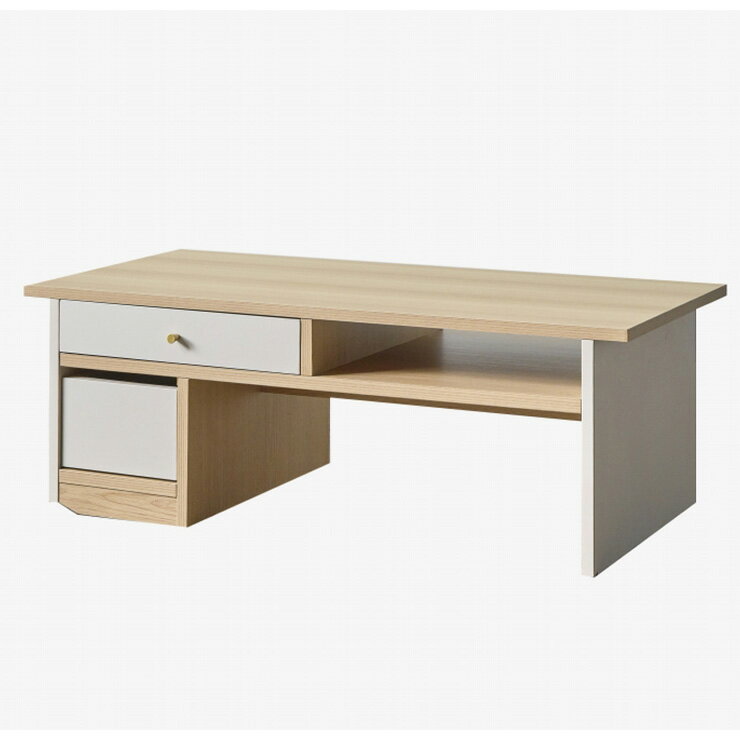 乐天商城 - センターテーブル ローテーブル 幅99cm 完成品 テーブル 引き出し キャスター付きリビングテーブル おしゃれ 机 つくえ 座卓 木製 収納棚 ソファテーブル カフェテーブル リビング 一人暮らし 北欧