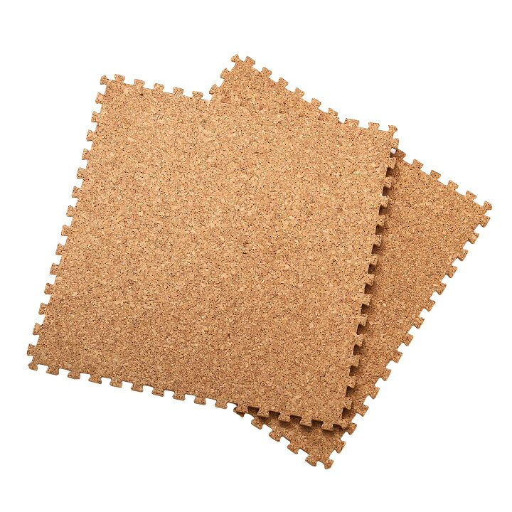 【ポイント7倍！30日限定】サイドパーツ付き ジョイントコルクマット 64枚セット(大判45cm）安心の低ホルムアルデヒド、防音、保温 Etle(エーテル)