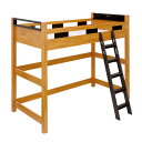 【7%OFFクーポン配布中!】 【耐荷重300kg/照明&コンセント付き】宮付き ハイタイプ ロフトベッド Creil loft5(クレイユ ロフト5) H18...