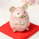 ねずみ(子) ジュエリーボックス 赤いおざぶ付き 干支シリーズ ギフト 誕生日プレゼント クリスマス 可愛い 置物 キッズ 子供 ジュエリー収納 アクセサリー ...