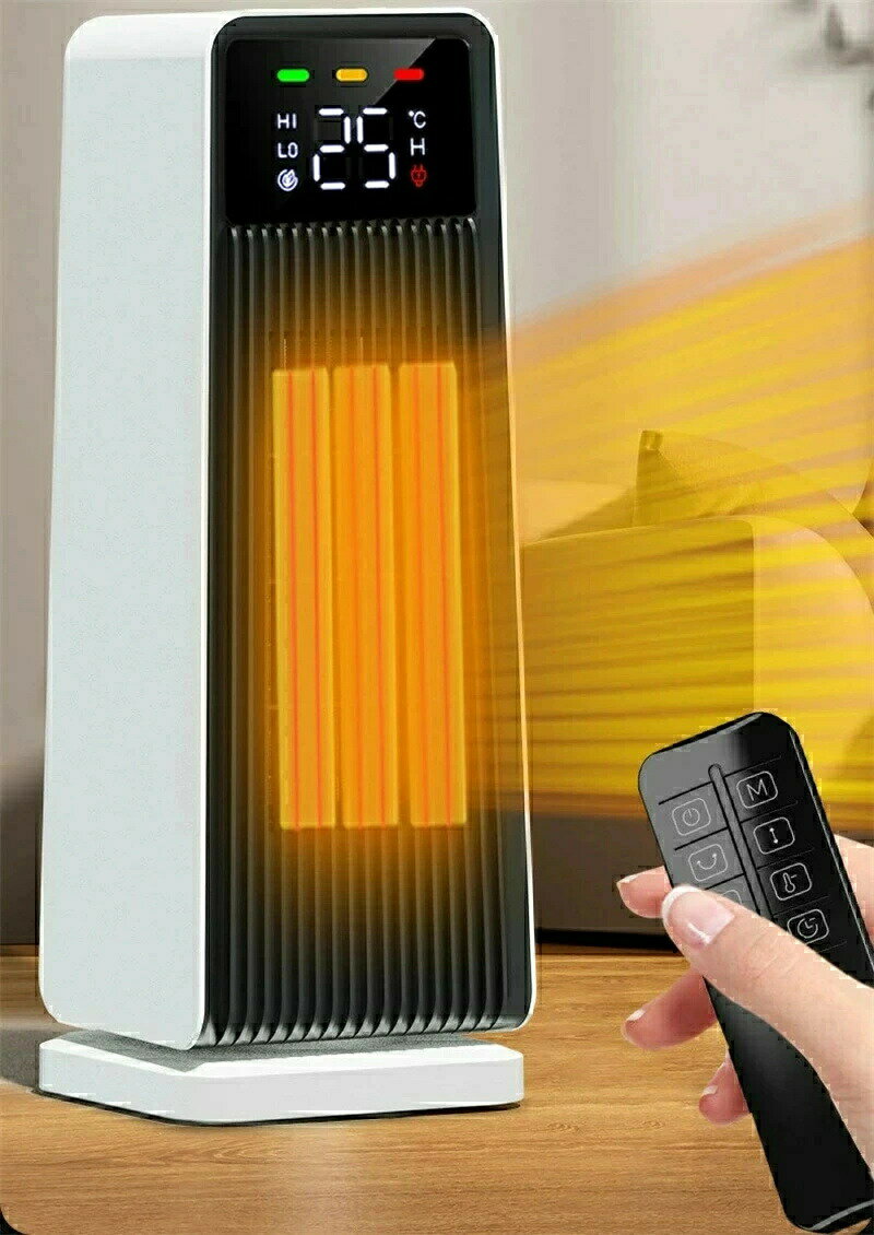 乐天商城 - 暖房器具 電気ファンヒーター 70°左右首振り 5段階温度調整 セラミックヒーター ECOモード搭載 暖房器具 省エネ 電気ファンヒーター 電気ヒーター 首振り セラミックファンヒーター