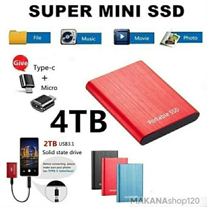 ���դ�SSD �ݡ����֥�SSD 1TB 4TB ���դ��ϡ��ɥǥ��� 500GB Ķ�����ݡ����֥� �ϡ��ɥǥ����� 2TB USB3.1 Type-C �б� ����...