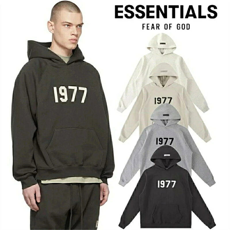 樂天商城 - ESSENTIALS エッセンシャルズ パーカー 1977ロゴ トップス メンズ レディース スウエット 春 秋 冬ジップパーカー フード付き カジュアル 男女兼用