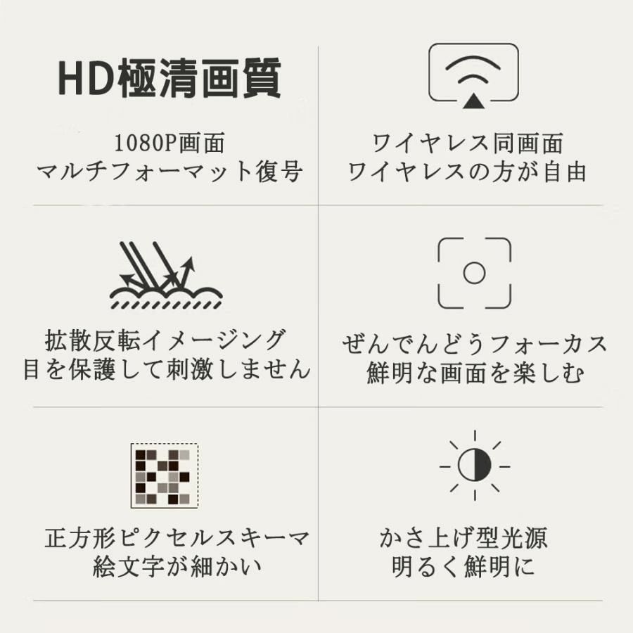 プロジェクター 軽量 でんどうしゅうそく 天井 1080P 家庭用 WiFi Bluetooth スマホ iPhone android コンパクト モバイルプロジェクター イヤレス 天井 ホームシアター 壁 家庭用 コンパクト プロジェクター WiFi ビジネス モバイルプロジェクター