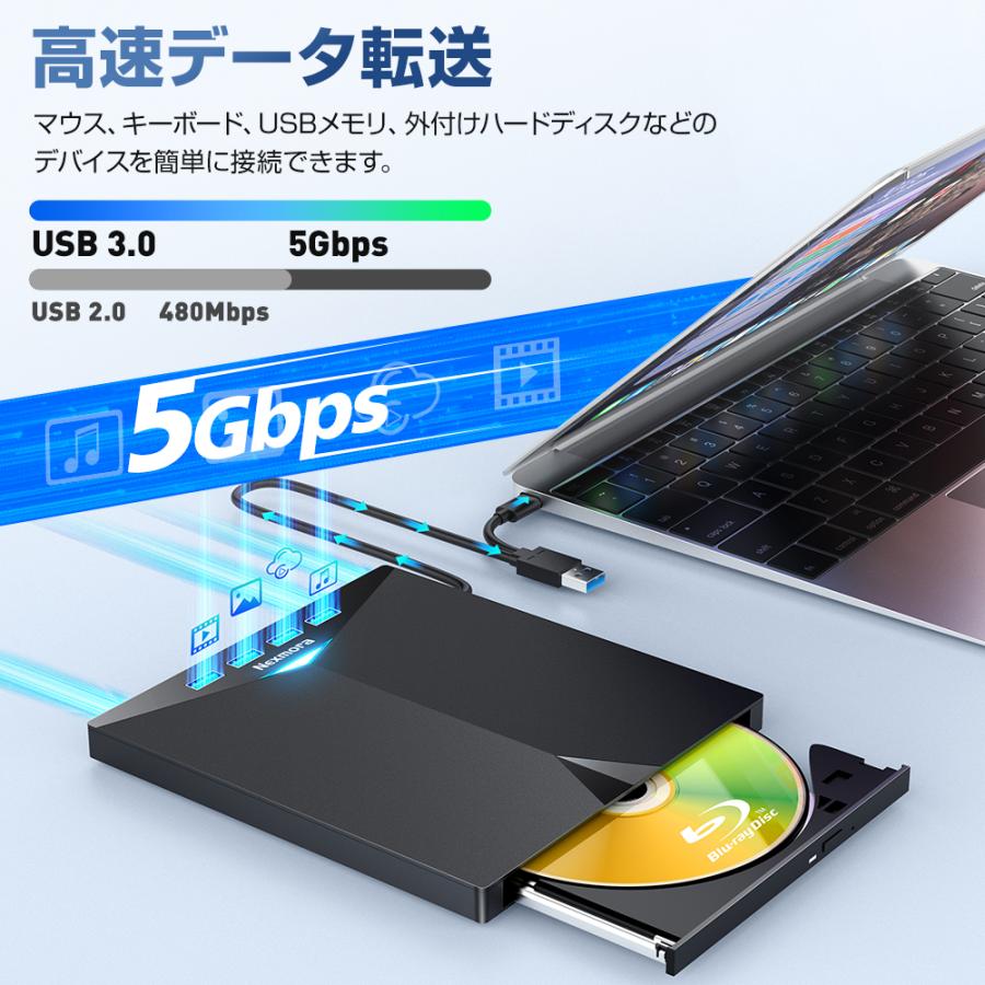 ���դ��֥롼�쥤�ɥ饤�� USB3.0 & Type-C��³ ��® �Ų� ���� ����ѥ��� DVD/CD�ɼ�/��� �ݡ����֥�ɥ饤�� ���� Blu-ray �ץ쥤�䡼 TF/SD/USB�ݡ����б� DXL�б� ��ñ��³ ��®ž�� �ǡ����Хå����å� �б����﹭�ϰ� ����Ǥ⥪�ե����Ǥ�Ȥ���¿��ǽ�ɥ饤��