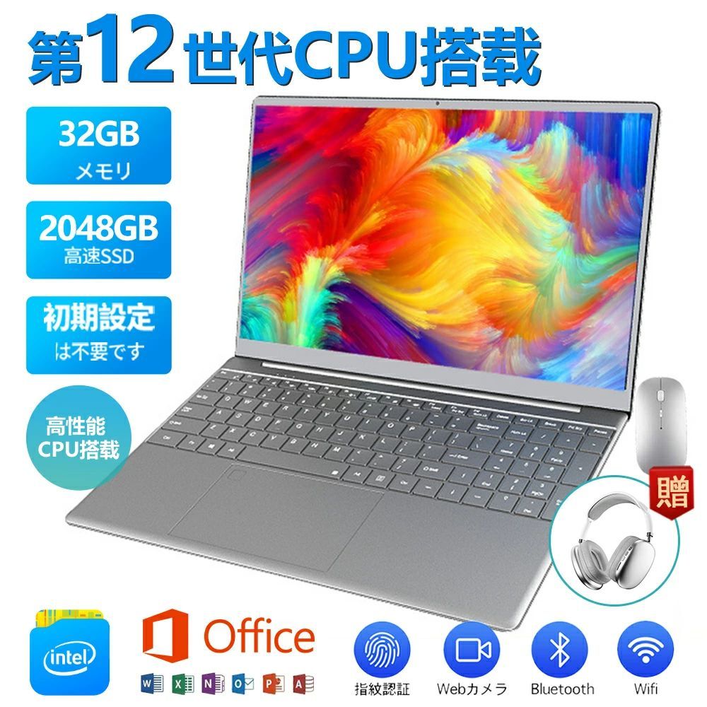 �Ρ��ȥѥ����� �Ρ���pc windows11 15.6����� ����ǽ���� ��12����CPU �ե�HD�վ� �������Ѥ� Web�������� ̵�� Blueto...
