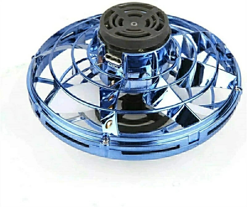 UFO飛行ジャイロ ハンドスピナー 回転で宙に浮く UFO形態 おもちゃ LED 360°回転 ミニドロン 大人 男子 女子 室内 アウトドア フライングスピナー 小型 飛行機 安全 室内 アウトドア 高度維持 お誕生日 子供 プレゼント プ