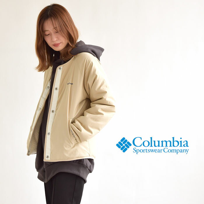 Columbia コロンビア ウィメンズ シアトル マウンテン リバーシブル ジャケット W SEATTLE MOUNTAIN REVERSIBLE JACKET アウター カーディガン クルーネック マウンテンフリース オムニシールド 撥水 アウトドア キャンプ 山登り 防寒 PL0434 2021秋冬新作