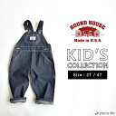【20%OFF/ラスト1】ROUND HOUSE ラウンドハウス Made in USA Kids Premium Blue Denim Bib Overall...
