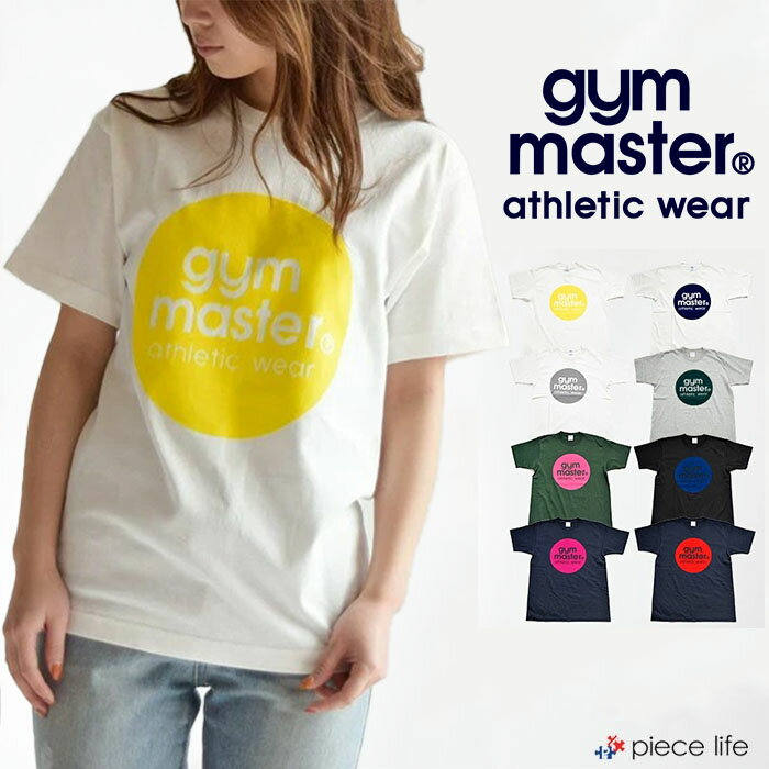 【10%OFF】 ジムマスターTシャツ gym master g799301 サークルロゴT ロゴT T-shirt ロゴ プリントT フロッキープリント コットン 綿 マルチカラー カラフル シンプル ベージック カジュアル アメカジ