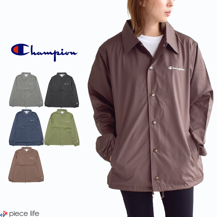 チャンピオン コーチジャケット メンズ 【20%OFF】 Champion チャンピオン メンズ ベーシック コーチジャケット 撥水加工 アウター 羽織 ジャケット メッシュ ロゴ 刺繍 シンプル 定番 ベーシック ユーティリティ C3-W601