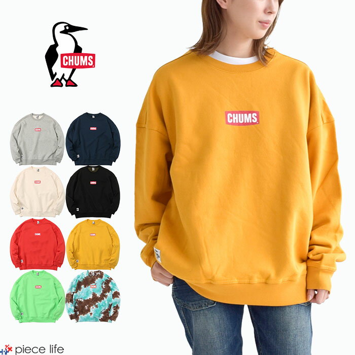 【2022秋冬新作】CHUMS チャムス トレーナー OVERSIZED MINI CHUMS LOGO CREW TOP/オーバーサイズド ミニ チャムス ロゴ クルー トップ プルオーバー ビッグシルエット スウェット トップス 袖リブ メンズ レディース ユニセックス カジュアル アウトドア キャンプ CH00-1360