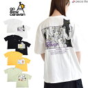 go slow caravan ゴースローキャラバン USA/C gsc アニマルズスクエアLOGOバックプリントゆったりTEE 半袖 プリントT USAコットン メンズ レディース 男女兼用 トップス Tシャツ カジュアル アメカジ ミリタリー キャンプ シンプル アウトドア 391917