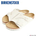 正規取扱店 【ラスト1】BIRKENSTOCK ビルケンシュトック Zurich チューリッヒ スエードレザー サンダル メンズ レギュラー 白 white ホワイト 1025028