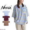 NANGA ナンガ ECO HYBRID LOOSE FIT BORDER TEE/エコハイブリッド ルーズフィットボーダーティー ロゴ プリント メンズ レディース ユニセックス シンプル カジュアル ストリート アウトドア NW2221-1G208