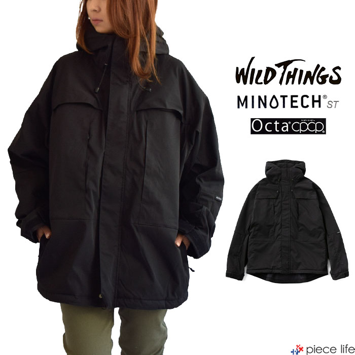 正規取扱店 【10％OFF/2023秋冬新作】ワイルドシングス WILDTHINGS アウター SOFT SHELL EXTEND PARKA メンズ レディース ユニセックス 秋 冬 ポリエステル ブラック M-XL WT23107TJ