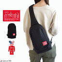 y2023H~VzManhattan Portage }nb^|[e[W V_[obO {fBobO Little Italy Crossbody Bag w/BE@RBRICK 2023 Y fB[X jZbNX I[V[Y ubN MP1927BE@RBRICK23