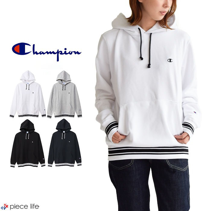 チャンピオン Champion パーカー HOODED SWEATSHIRT/フーデッドスウェットシャツ メンズ レディース ユニセックス スウェット ライン入り LINE ラインカジュアル ストリート シンプル C3-W108