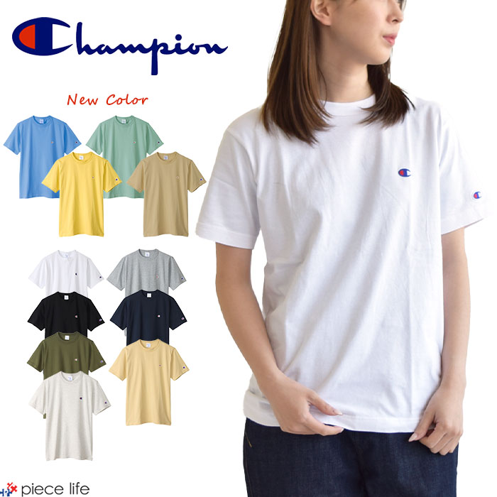 正規取扱店【2024春夏新色追加】チャンピオン Champion tシャツ カットソー 半袖 ショートスリーブTシャツ ベーシック 定番Tシャツ ワンポイント シンプルT クルーネック Basicシリーズ メンズ レディース ユニセックス 男女兼用 半袖Tシャツ C3-X352