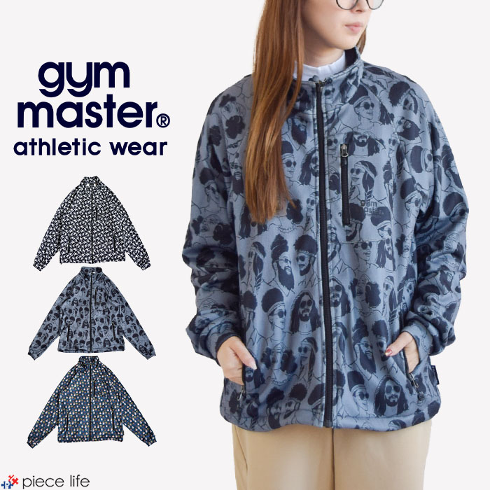 樂天商城 - 【P5倍/5%OFF】ジムマスター gym master アウター ジャケット 羽織 ニットフリースハッピーペイントスタンドJKT メンズ レディース ユニセックス 春 秋 冬 フリース 総柄 長袖 M L XL 全3色 G433717